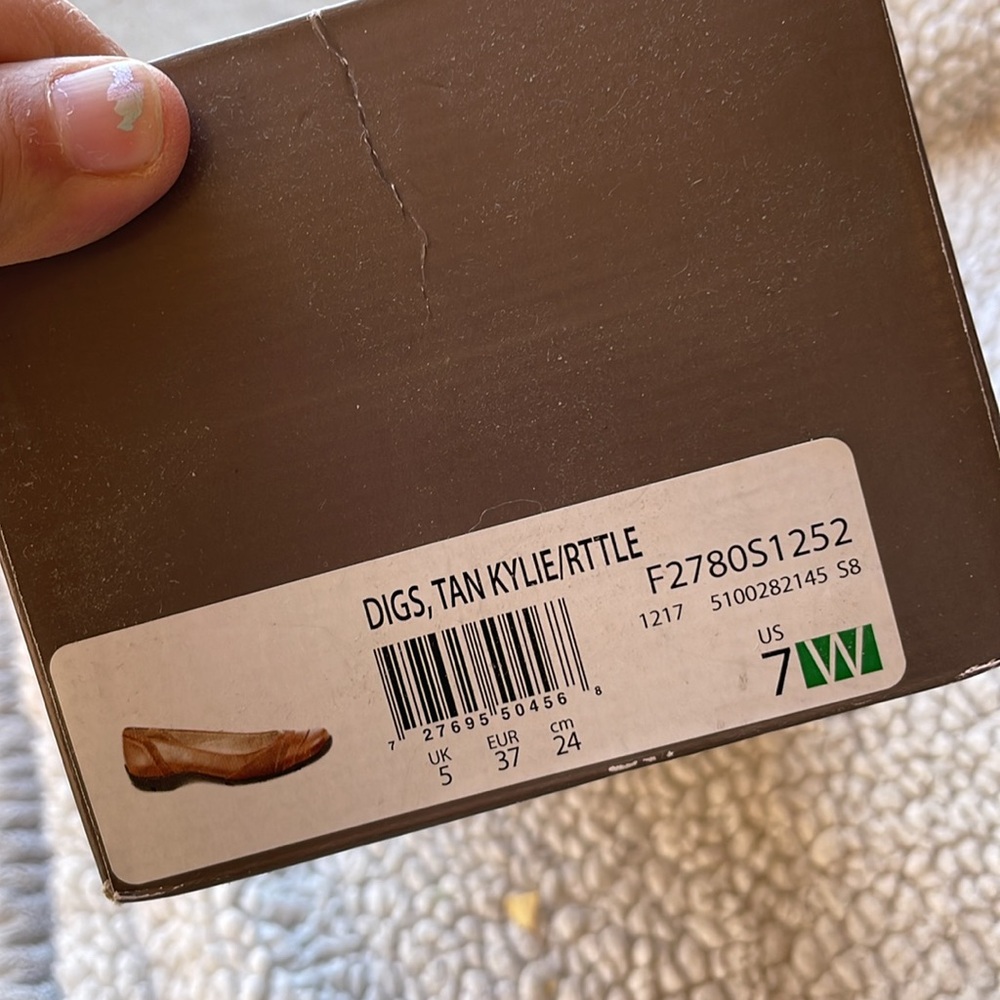 Life stride Tan Size 7W Kylie Flats - Picture 2 of 4